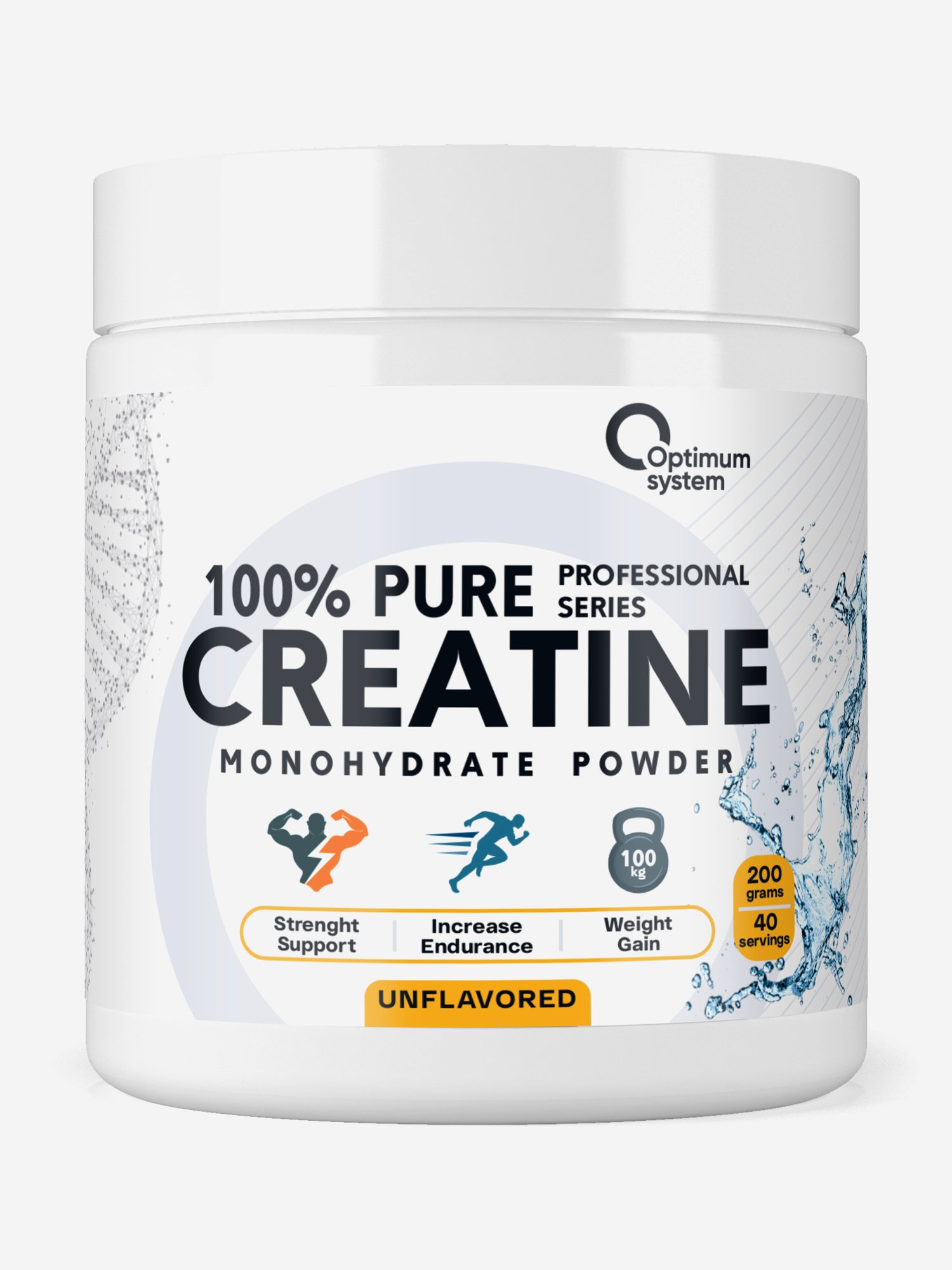 155594270299 Creatine Monohydrate Optimum System 200g - Image 1